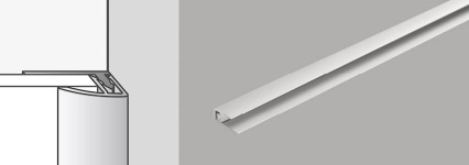 Aluminium click finishing trim