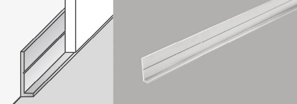 Aluminium start trim